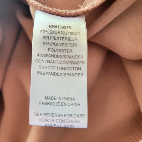 Pink with Black/White Contrast Trim Long Sleeve Lightweight Sweatshirt Size S - Picture 4 of 4